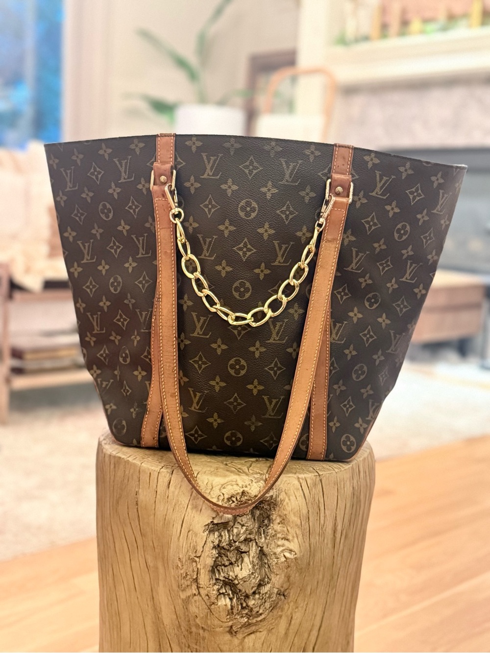Louis Vuitton Monogram Sac Shopping Tote Bag/with certificate of authenticity